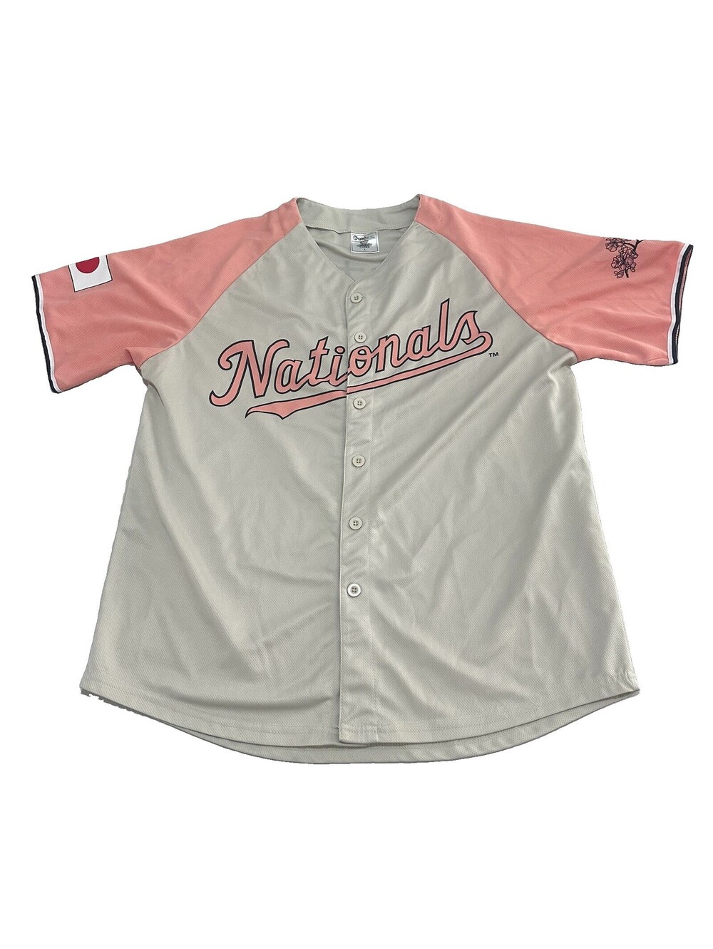 Washington Nationals 2024 Japanese Heritage Day Large Men MLB Jersey SGA RARE